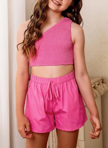 Miniatura 2 de blibean Conjuntos de ropa con estilo para niñas de adolescente, trajes de verano, tallas 4-13 años