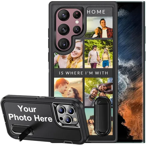Miniatura 29 de Funda de teléfono personalizada para Samsung Galaxy S22 Ultra 5G, funda protectora de cuerpo completo a prueba de golpes con múltiples fotos, funda