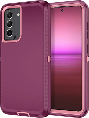 Miniatura 54 de I-HONVA para Samsung Galaxy S21 FE 5G, Funda Resistente a Golpes, Polvo y Caídas de 3 Capas, Protección Completa del Cuerpo