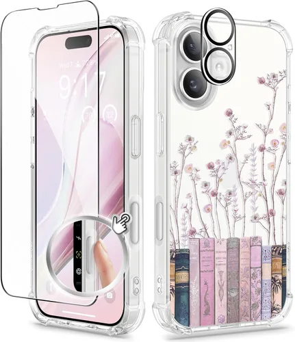 Miniatura 105 de GVIEWIN - Funda para iPhone 11 con protector de pantalla + protector de lente de cámara, cubierta protectora transparente suave de poliuretano