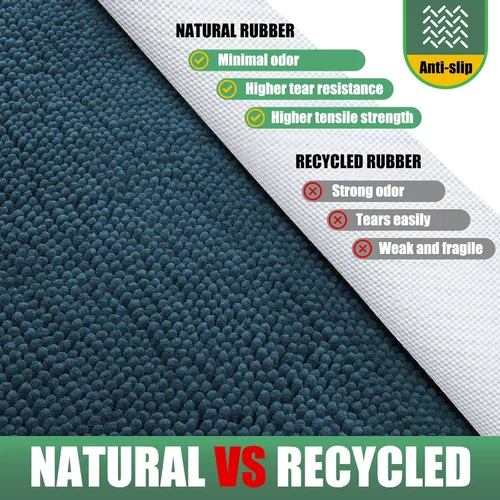 Miniatura 5 de IM HOME Felpudo absorbente de chenilla para exterior 30" x 20", tapetes lavables para perros antideslizantes para interiores, felpudo para perros
