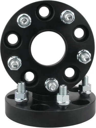 Miniatura 6 de 4 piezas de espaciadores de rueda centrados en el cubo negro 5x120 de 1 pulgada con pernos 14x1.5 de 66.9 de diámetro interior compatibles con Chevy