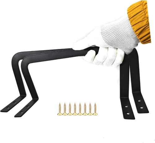 Miniatura 9 de Benbuoo Tapón de barra de retención de colchón, 2 unidades, soporte de metal cromado antideslizante en su lugar para colchones de más de 10 pulgadas