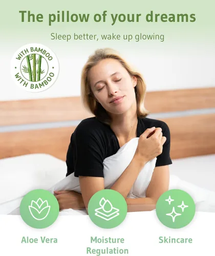 Miniatura 2 de Third of Life Almohada cervical NuMOON Aloe Vera Almohada de espuma viscoelástica para aliviar el dolor de cuello y hombros Durmientes de lado