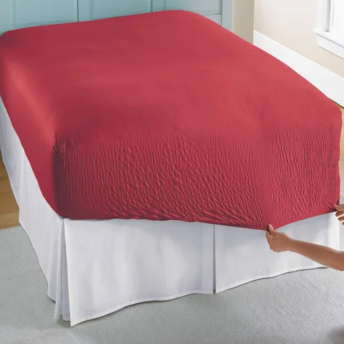 Miniatura 6 de BrylaneHome Bed Tite 300 Thread Count Sheet Set - Twin, Blue Floral