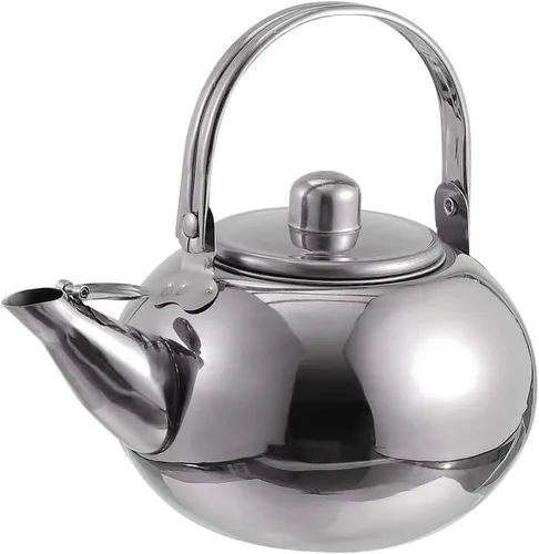 Miniatura 13 de Cabilock Olla de acero inoxidable Olla de agua caliente Tetera azul Infusor de té suelto Hervidor de agua Tetera Estufa Tetera Silbosa Tetera Plata