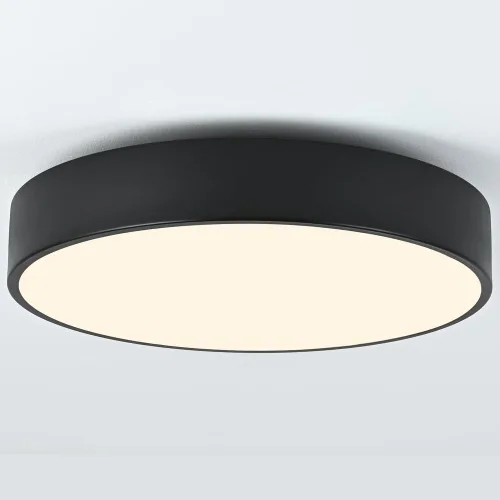 Lámpara de Techo Moderna Negra de Montaje Empotrado, Luz de Techo Redonda de 3 Luces, Lámpara de Techo Minimalista, Accesorio de Iluminación con