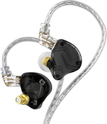 Miniatura 10 de KZ ZS10 Pro X - Auriculares para juegos, monitor intrauditivo KZ, monitor de oído mejorado 4BA 1DD con cable, auriculares IEM multicontrolador