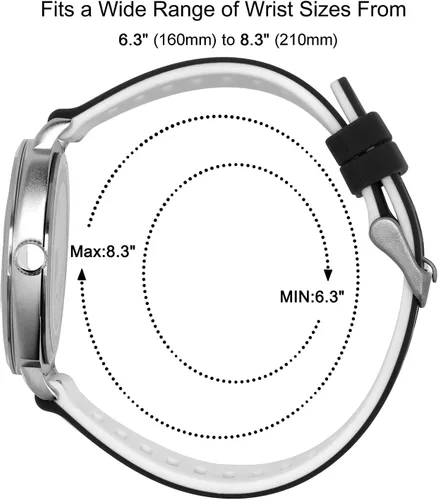 Miniatura 4 de Diaofendi Reloj de enfermera impermeable para profesionales médicos, mujeres y hombres, 24 horas con segunda mano, esfera militar fácil de leer
