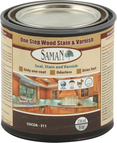 Miniatura 21 de SamaN Interior One Step Sellador, Tinte y Barniz para Madera – Tinte a Base de Aceite Sin Olor - Protección para Muebles y Madera Fina