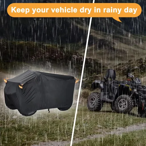 Miniatura 5 de Cubierta para ATV resistente 600D Oxford impermeable, protección UV para 4 ruedas/quad, protección para todo tipo de clima al aire libre