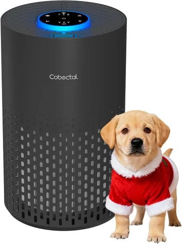 Purificadores de aire para dormitorio y hogar, limpiador de aire Cobectal con filtro H14 True HEPA 3 en 1 para habitación de hasta 1050 pies