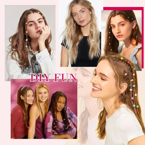 Miniatura 6 de REECHO Extensiones de cabello trenzado con clip, 6 trenzas de bebé, 3 trenzas en un clip, extensiones sintéticas suaves naturales de 22 pulgadas
