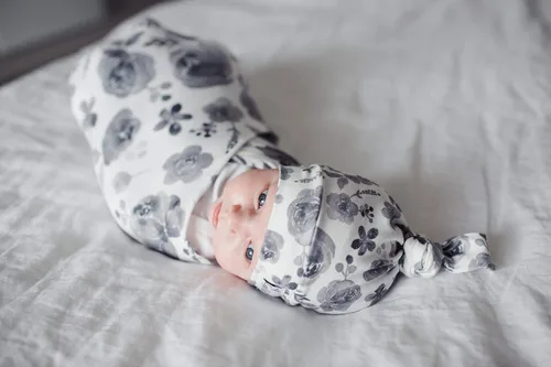 Miniatura 7 de Copper Pearl Baby Beanie Hat Top Knot