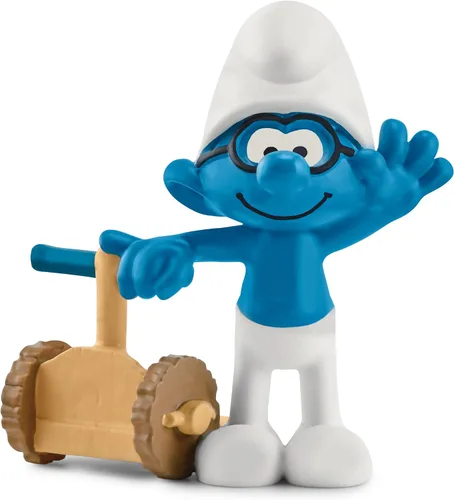 Schleich Pitufos, juguetes coleccionables de dibujos animados retro para niños y niñas, figura de juguete de pitufos de Segway, a partir de 3 años