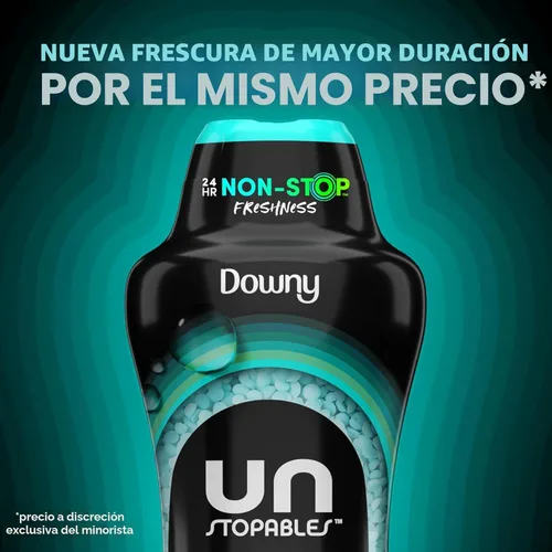 Miniatura 5 de Downy Unstopables - Perlas potenciadoras de aroma para lavadora, aroma fresco, 24 onzas, perlas de lavandería para protección contra olores, perlas