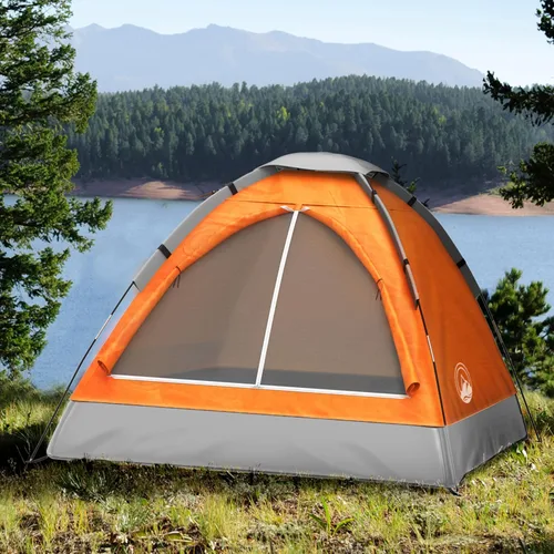 Miniatura 6 de Wakeman Tents 2-Person Tent with Removable Rain Fly and Carry Bag – Comes with Camping Lantern with Fan – Weather-Resistant Camping Accessories by