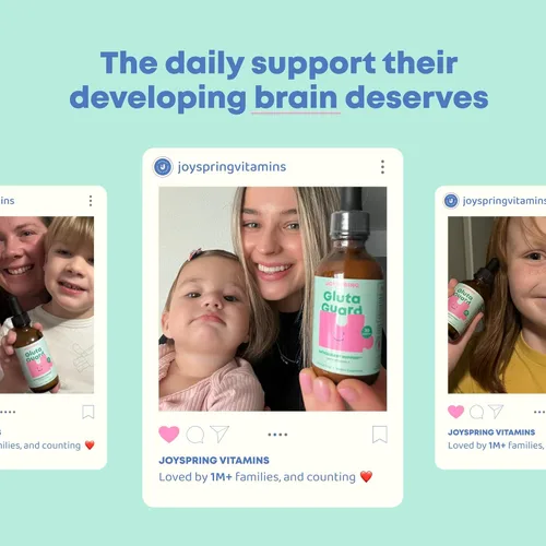 Miniatura 4 de JoySpring Suplemento de glutatión liposomal para niños Apoya el habla y el contacto visual 50 mg de gotas antioxidantes de L-glutatión