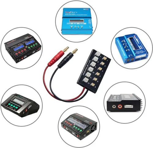 Miniatura 5 de E-outstanding Paquete de 1 placa de carga de equilibrio de batería Lipo de 3.7 V, 1S Ultra Micro JST-PH Paralelo Connect Plate Blade Inductrix