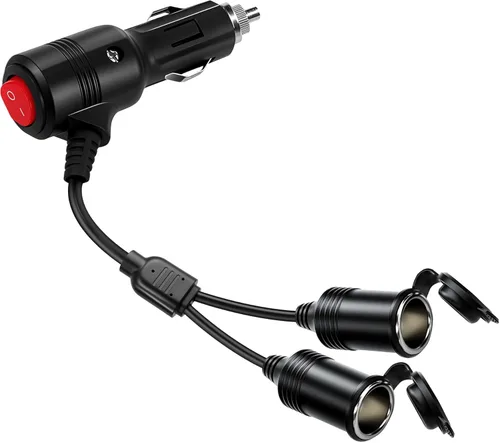 Divisor de Encendedor de Cigarrillos, Divisor de 12 V, Adaptadores Duales de Encendedor de Cigarrillos para Coches, Enchufe de Encendedor de