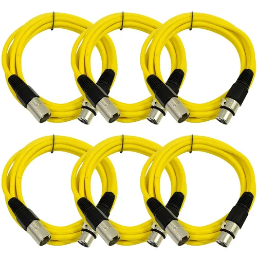 Miniatura 28 de Seismic Audio SAXLX-2Brown-Paquete de 6 cables de conexión XLR de 2 pies marrones - Cables de micrófono - Cables XLR macho a hembra - 2 pies