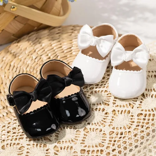 Miniatura 2 de CENCIRILY Zapatos planos Mary Jane para bebés y niñas, antideslizantes, suela suave, para antes de caminar, zapatos de vestir de boda