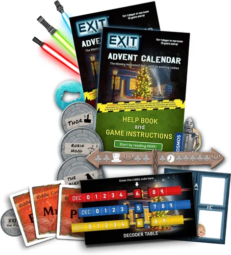 Miniatura 4 de EXIT: The Game - Calendario de Adviento - La estrella de Hollywood perdida Navidad Calendario Adviento Juego misterioso Actividad familiar