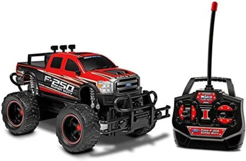 World Tech Toys Ford F-250 Super Duty 1:24 RC Monster Truck – Eléctrico – Neumáticos todo terreno – Control de radio de función completa