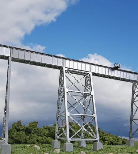 Miniatura 10 de Walthers Cornerstone Serie Kit Caballete de Escala HO con Puente de Viga de Cubierta de Acero