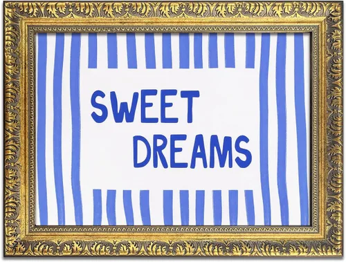 Miniatura 28 de Arte de pared moderno de mediados de siglo para guardería, impresión de paisaje retro a rayas con cita nocturna de amor, estilo vintage, póster