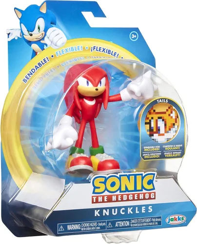 Miniatura 8 de Sonic, el erizo - Figura de acción de Knuckles de 4 in Nudillos