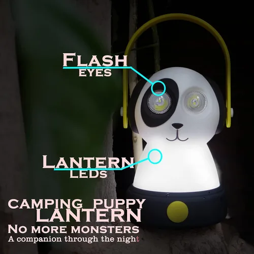 Miniatura 4 de Equipo para exteriores Linterna LED para acampar y juego de lámpara frontal para niños, FANT.LUX luz nocturna alimentada por batería