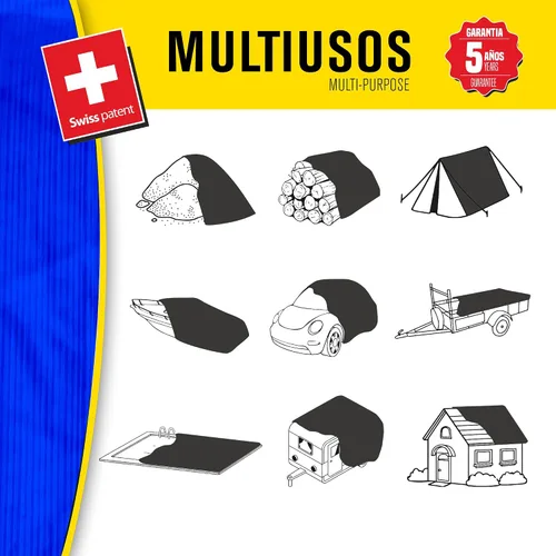 Miniatura 3 de Lona impermeable, azul, tamaño estándar
