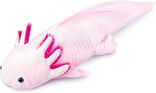 Miniatura 18 de Peluche de Axolotl - Animal de Peluche Axolotl Amarillo, Realista de 20" Lindos Anfibios Ambystoma Espeluznantes Juguetes de Peluche, Colección