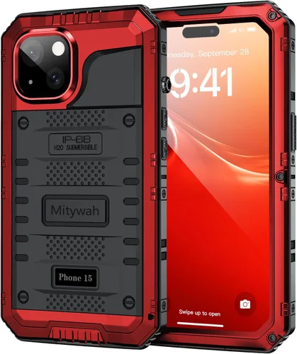 Miniatura 46 de Mitywah Funda impermeable para iPhone 7/iPhone 8 / iPhone SE 2020, funda de metal resistente de grado militar, protección de cuerpo completo