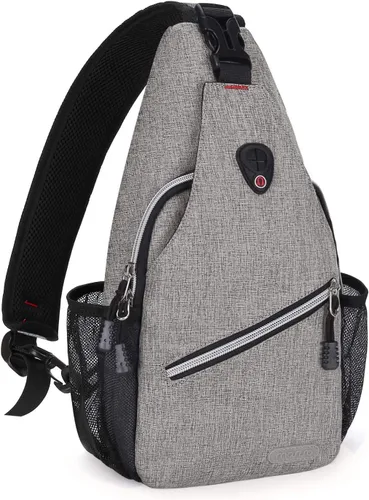Miniatura 9 de MOSISO Mochila Mini de Bandolera, Pequeña Mochila de Senderismo, Mochila de Viaje, Mochila Casual para Deportes al Aire Libre, Negra Negro