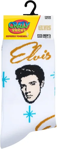 Miniatura 5 de Crazy Socks, Retro Elvis, King of Rock N Roll de los años 50, calcetines novedosos para adultos, Retro Elvis