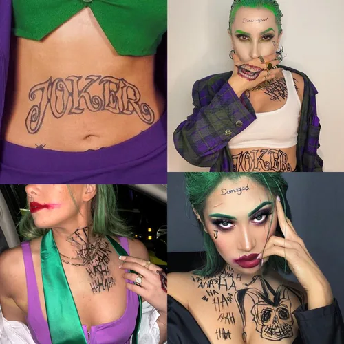 Miniatura 5 de Tatuajes de Halloween Set Tatuajes Temporales Pegatina Disfraces Cosplay Fiesta Tatuaje