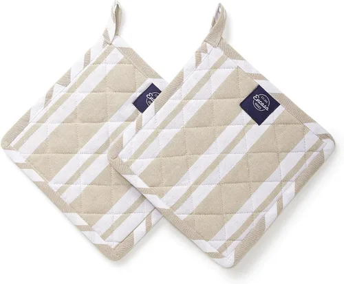 Encasa XO Agarraderas para horno de microondas de 8 pulgadas (juego de 2 piezas) para cocina, cocinar y hornear, resistentes al calor, gruesas y