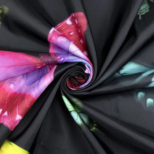 Miniatura 5 de LB Tapiz de mariposa colorido para colgar en la pared, diseño de mariposas de insectos sobre fondo negro, tapiz hippie de fantasía para dormitorio