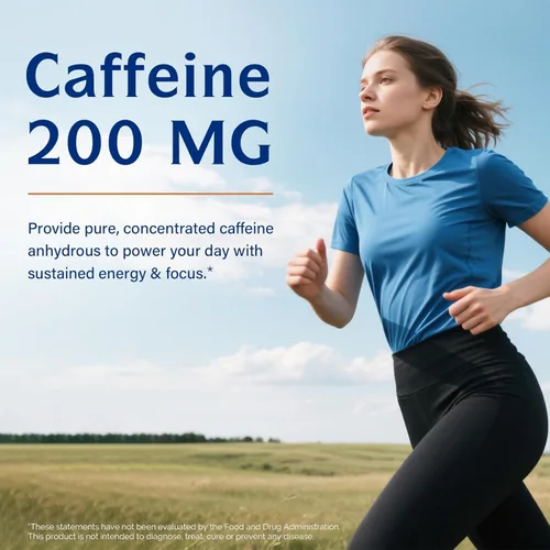Miniatura 3 de Innate Vitality Cafeína, pastillas de cafeína de 200 mg para adultos, hombres y mujeres, sin choques ni nerviosismo, sin OMG, sin gluten, aumenta