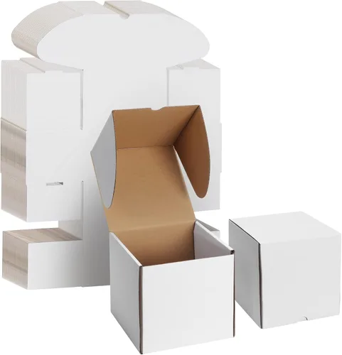 Miniatura 18 de WIFTREY Paquete de 40 cajas de envío pequeñas de 4.6 x 2.2 x 2.2 pulgadas para embalaje de pequeñas empresas, caja de correo de cartón corrugado