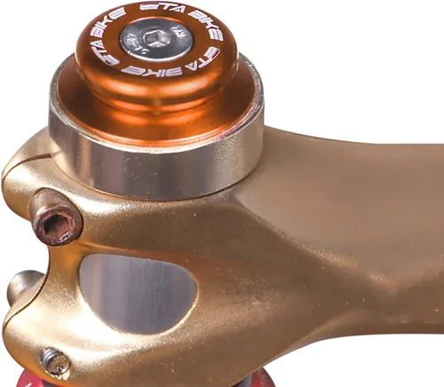Miniatura 9 de Cubierta superior para auriculares de bicicleta, tapa superior de aleación de aluminio, cubierta de tubo superior, tapa de botella de cerveza