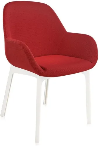 Miniatura 2 de Kartel SFCH-K4181B-6 Dining Chair, Red, W 21.7 x D 20.7 x H 29.1 x H 29.1 inches (55 x 52.5 x 74 x 46 cm), Clap Frame, White
