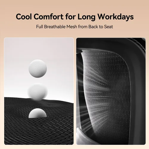Miniatura 9 de SIHOO B100 Office Chair, Ergonomic Office Chair Without Footrest, Computer Chair with Wide Headrest & Adaptive Lumbar Support, Flip-up Armrests