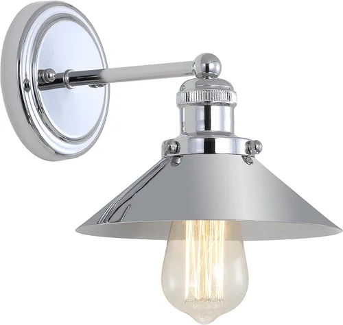 Miniatura 20 de JONATHAN Y JYL7427B JYL7427B del 17 de julio, lámpara de pared de sombra metálica de 44.5 cm con 2 luces, estilo granja contemporáneo transicional