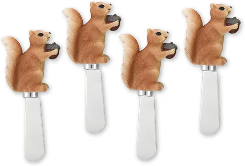 Miniatura 13 de Supreme Housewares Esparcidores de queso de oso, asas de resina pintadas a mano con cuchillas de acero inoxidable para untar queso crema