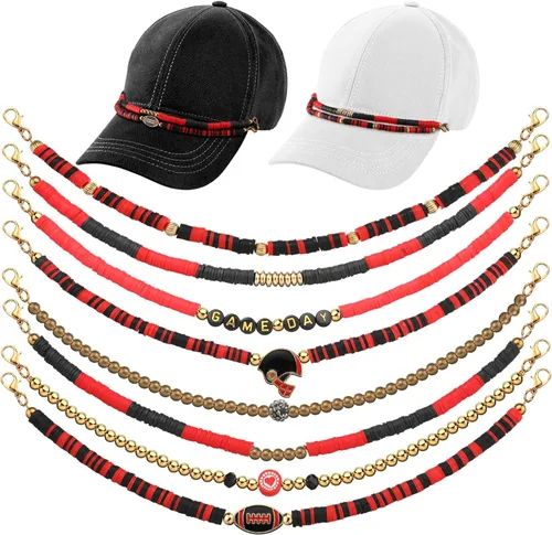 Geyoga 9 unidades de cadenas para sombrero de camionero, dijes de sombrero de camionero para mujeres y hombres, decoración de billetes, cadena de