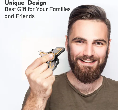 Miniatura 6 de INNÔPLUS Fidget Spinner, Fidget Spinners Cool, Fidget Spinners para Adultos, Juguete de Alivio de Estrés y Ansiedad para TDAH, Fidget Spinner Naranja