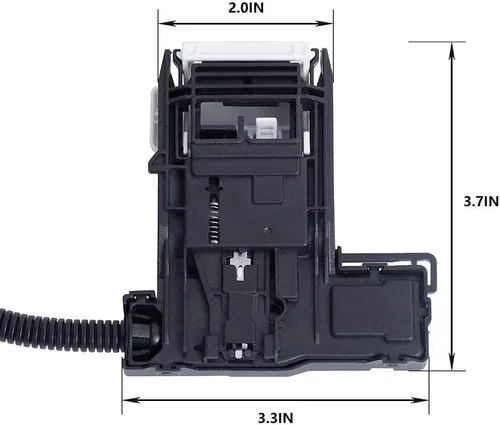 Miniatura 7 de W11307244 W10682535 Conjunto de bloqueo de tapa de lavadora (3 cables) para Whirlpool WTW4810EW1, WTW4810EW2, WTW4955HW0, WTW4815EW1, WTW4955HW1